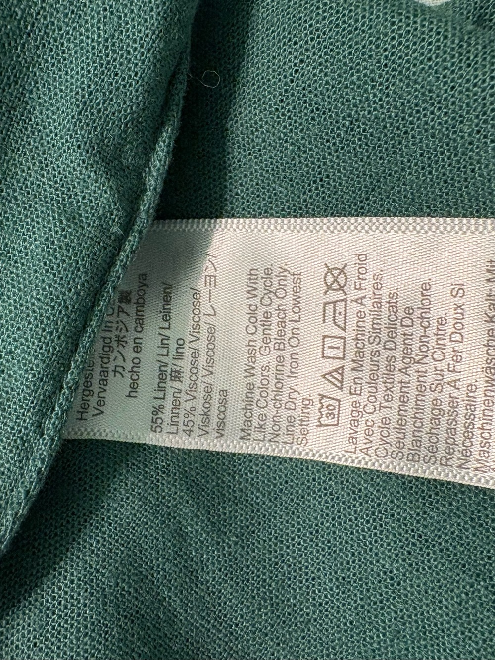 J. Crew Linen blend belted mini shirtdress
Green size Small
Button up - Picture 7 of 8
